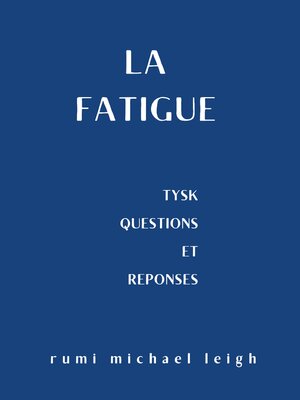 cover image of La fatigue